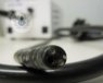 Close up image of the end of an endoscope