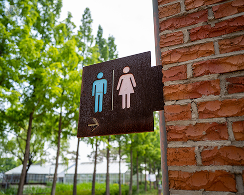 toilet sign for men and women