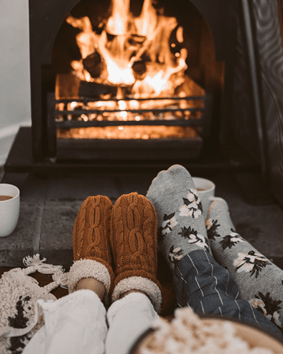 cosy by the fire