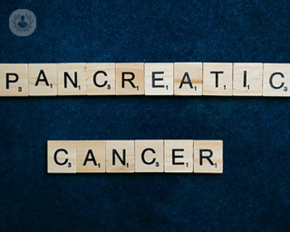 an image that says pancreatic cancer in scrabble letters