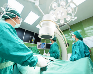 An image of surgeons during surgery