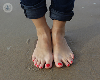 An image of a womans feet