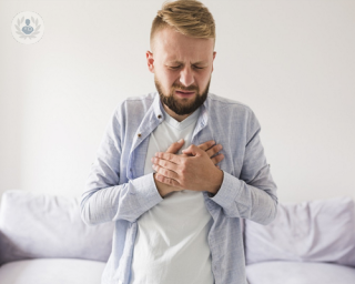 Man with cardiac-related chest pain