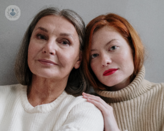 Mother and daughter that might require genetic testing for breast cancer