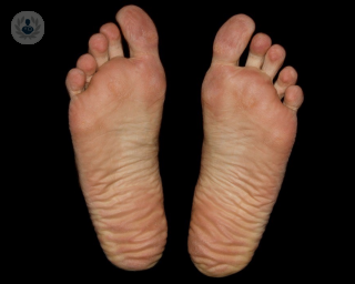 Base of someone's feet