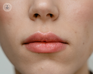 A woman's lips.