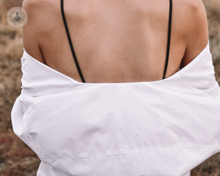 A woman's back