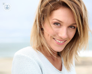 middle aged woman smiling