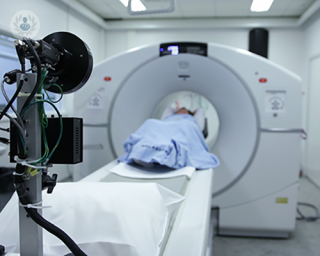 an image of a patient getting a scan