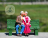 Model of an old couple.