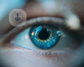 An aesthetic shot of a very blue eye