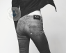 black and white photo of jeans