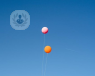 orange and pink balloons