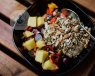 bowl of fruit and granola 