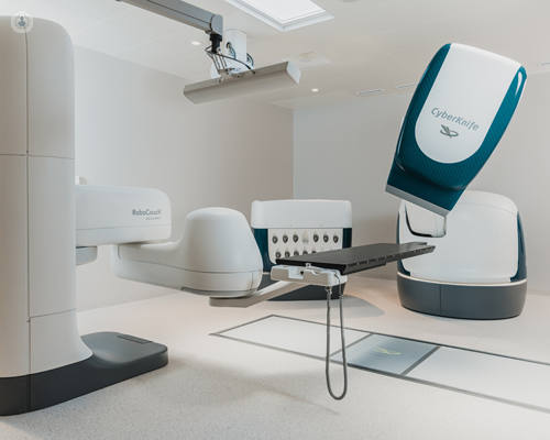 Radiotherapy machine that can cause pelvic radiation disease