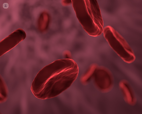 Graphic of blood platelets in the body