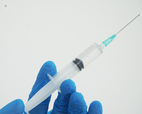 Syringe used in nanofat grafting