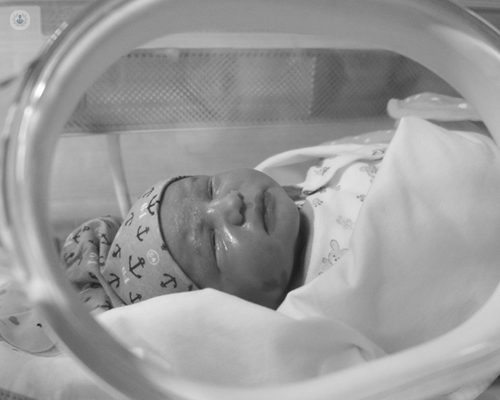 Newborn baby with possible jaundice